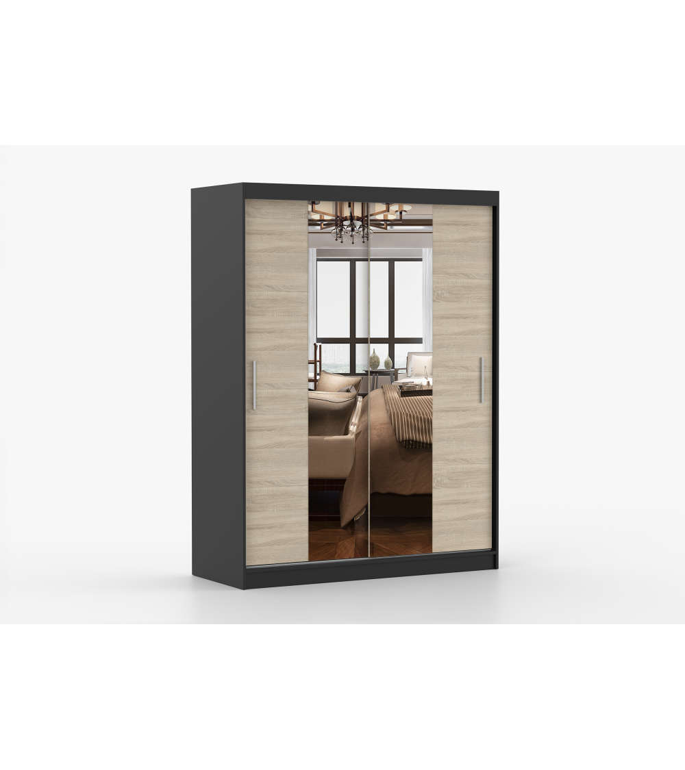 Armoire Aenora 150 cm avec miroir