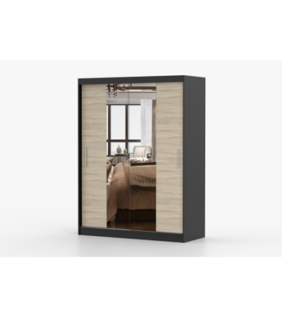 Armoire Aenora 150 cm avec miroir