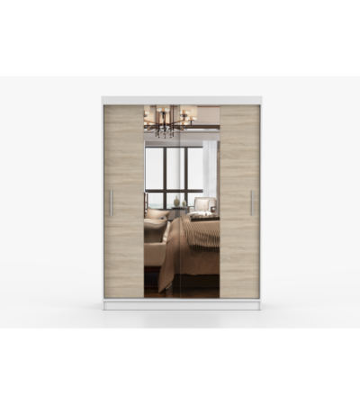 Armoire Aenora 150 cm avec miroir