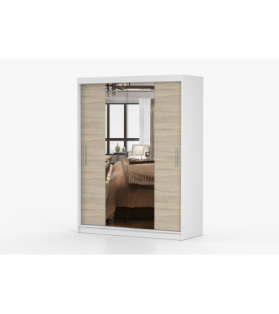 Armoire Aenora 150 cm avec miroir