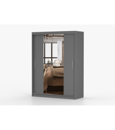 Armoire Aenora 150 cm avec miroir