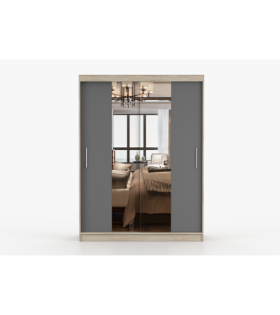 Armoire Aenora 150 cm avec miroir