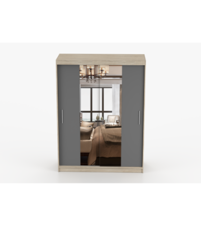 Armoire Aenora 150 cm avec miroir