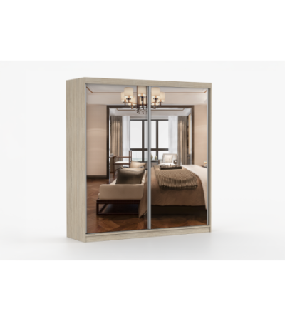 Armoire Solènea 203 cm avec miroir