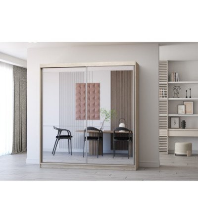 Armoire Solènea 203 cm avec miroir