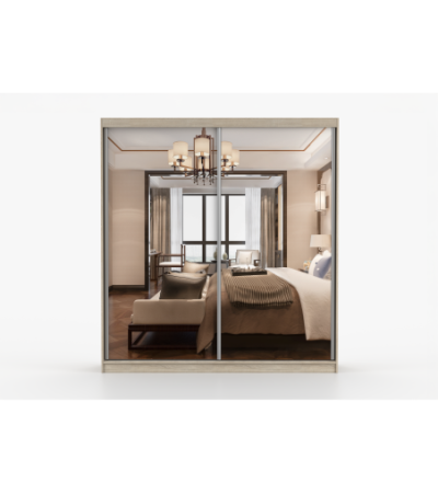 Armoire Solènea 203 cm avec miroir