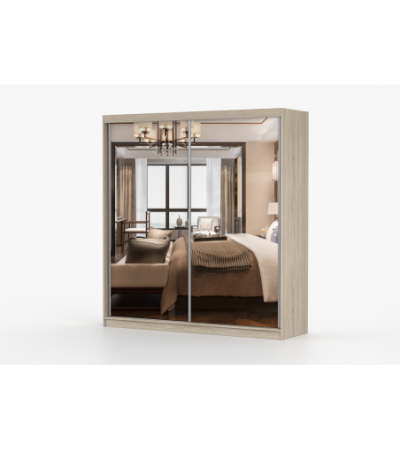 Armoire Solènea 203 cm avec miroir