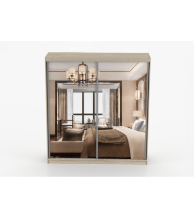 Armoire Solènea 203 cm avec miroir