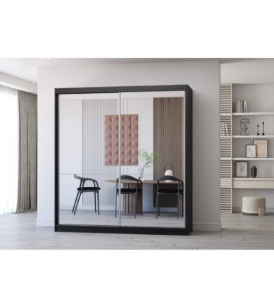 Armoire Solènea 203 cm avec miroir