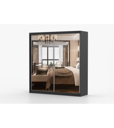 Armoire Solènea 203 cm avec miroir