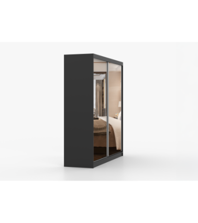 Armoire Solènea 203 cm avec miroir