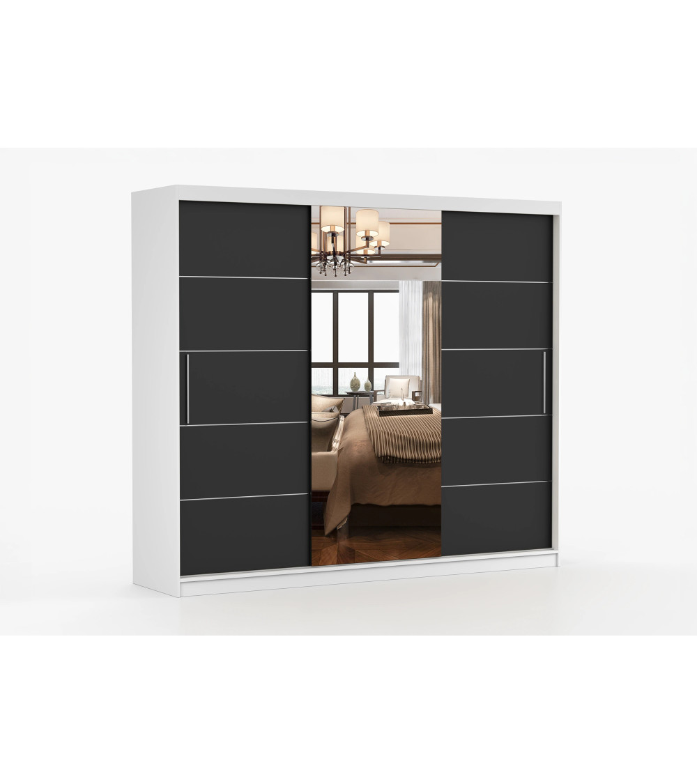 Armoire Théana avec miroir 250 cm