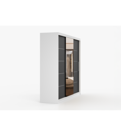 Armoire Théana avec miroir 250 cm