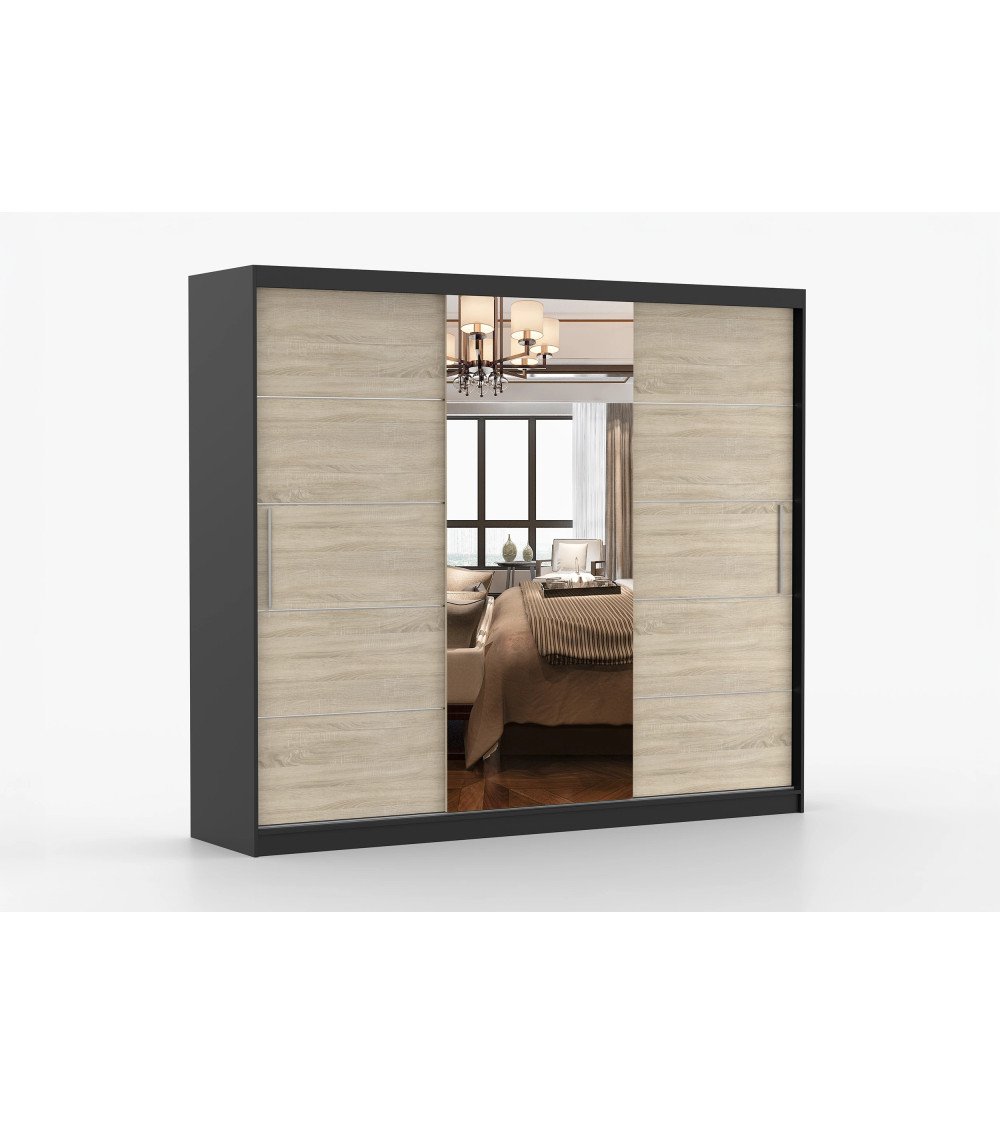 Armoire Théana avec miroir 250 cm