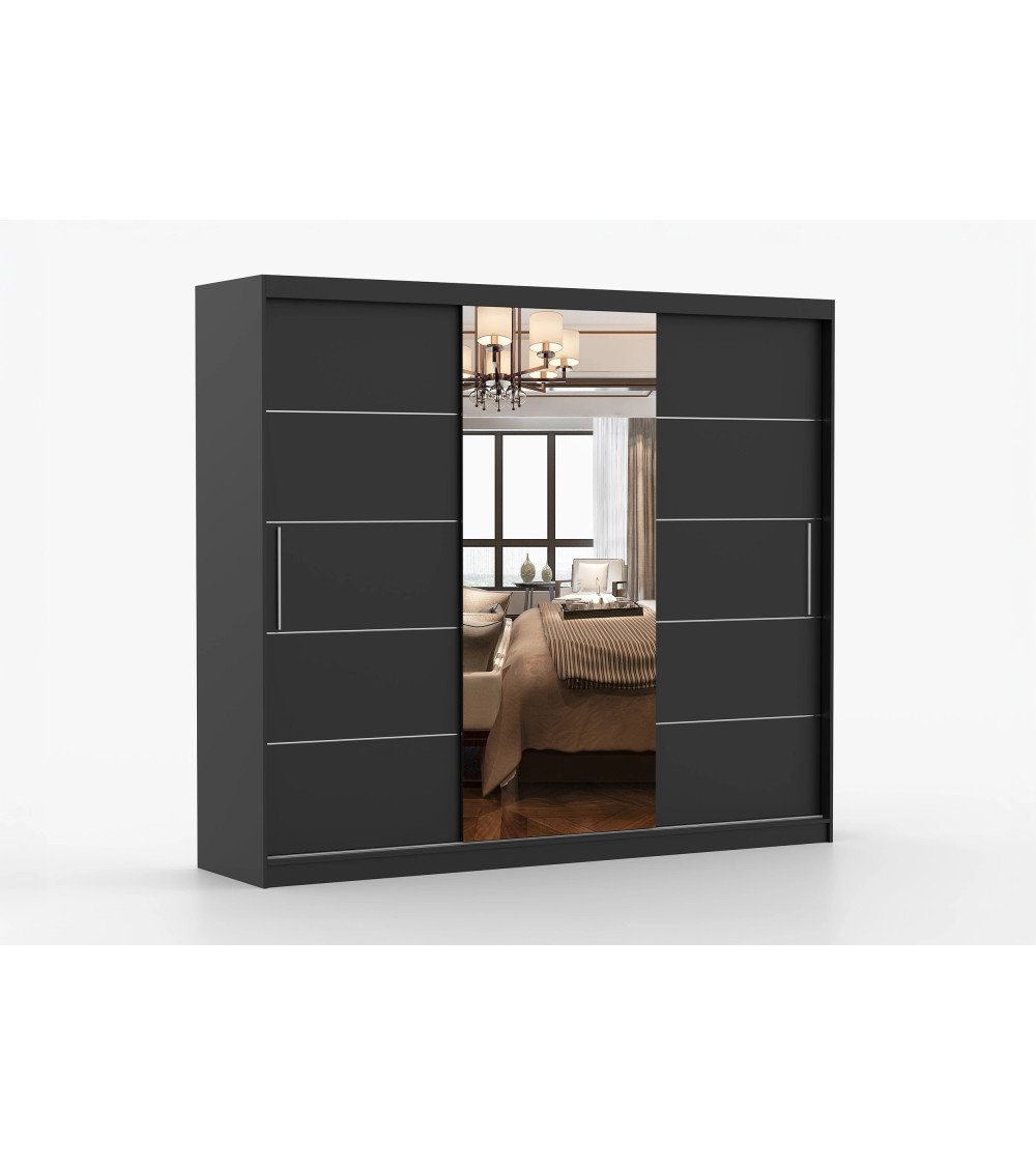 Armoire Théana avec miroir 250 cm