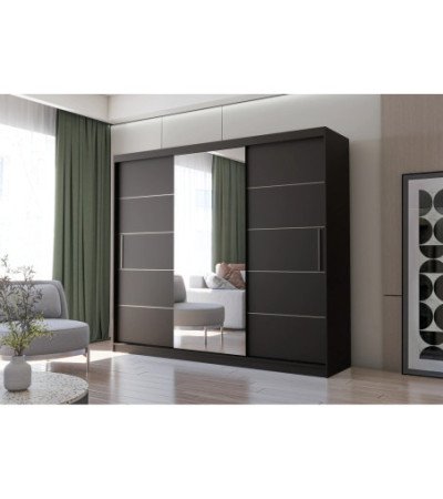Armoire Théana avec miroir 250 cm