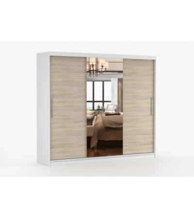 Armoire Théana avec miroir 250 cm
