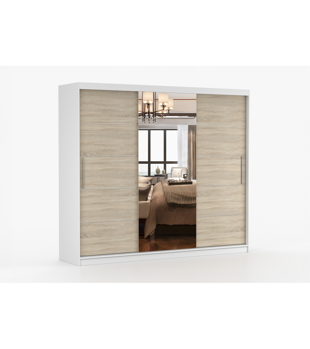 Armoire Théana avec miroir 250 cm