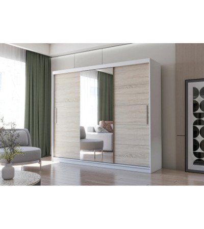 Armoire Théana avec miroir 250 cm