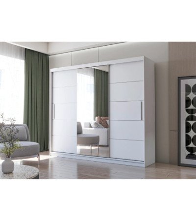 Armoire Théana avec miroir 250 cm