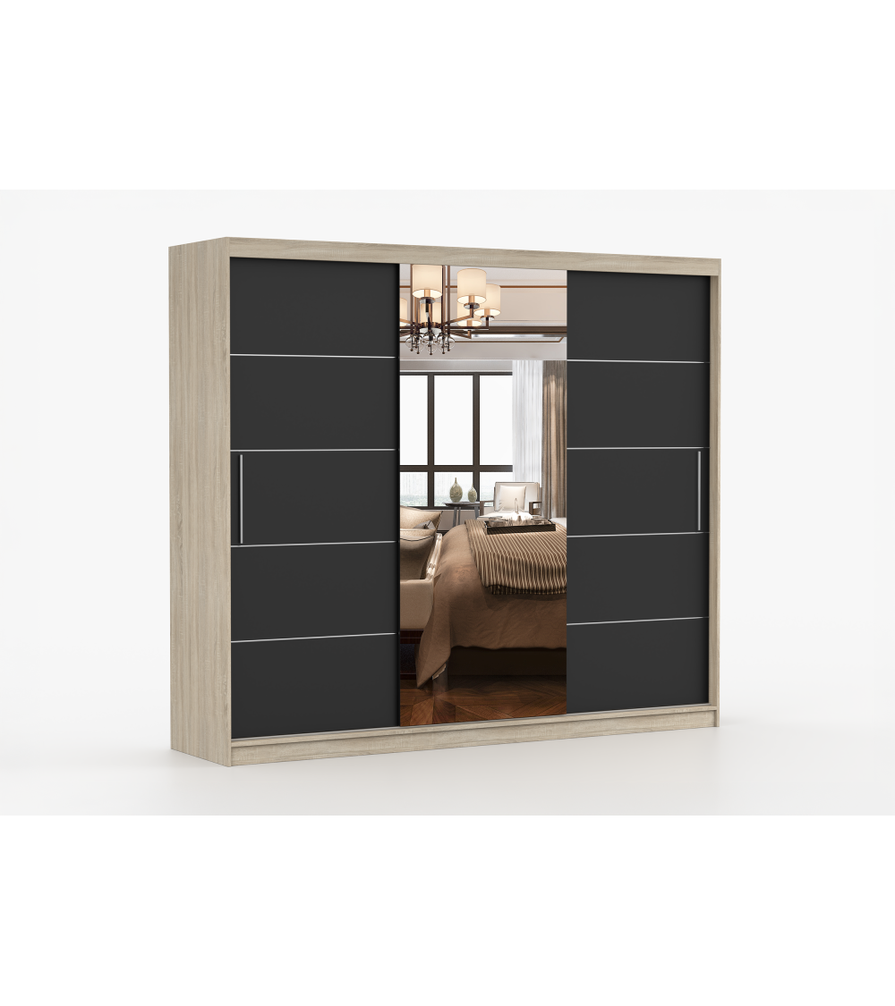 Armoire Théana avec miroir 250 cm