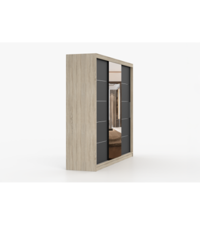 Armoire Théana avec miroir 250 cm