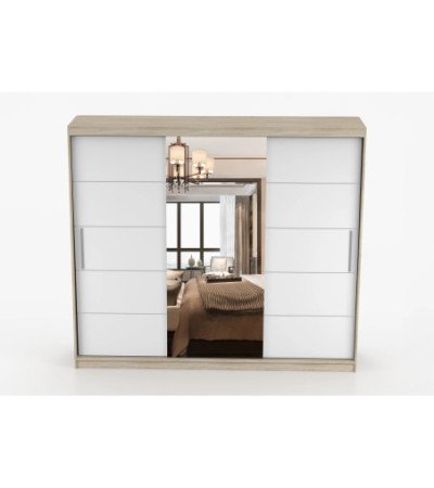 Armoire Théana avec miroir 250 cm