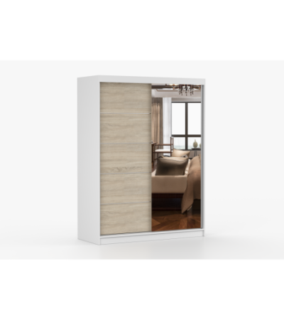 Armoire Vaiana 150 cm avec miroir