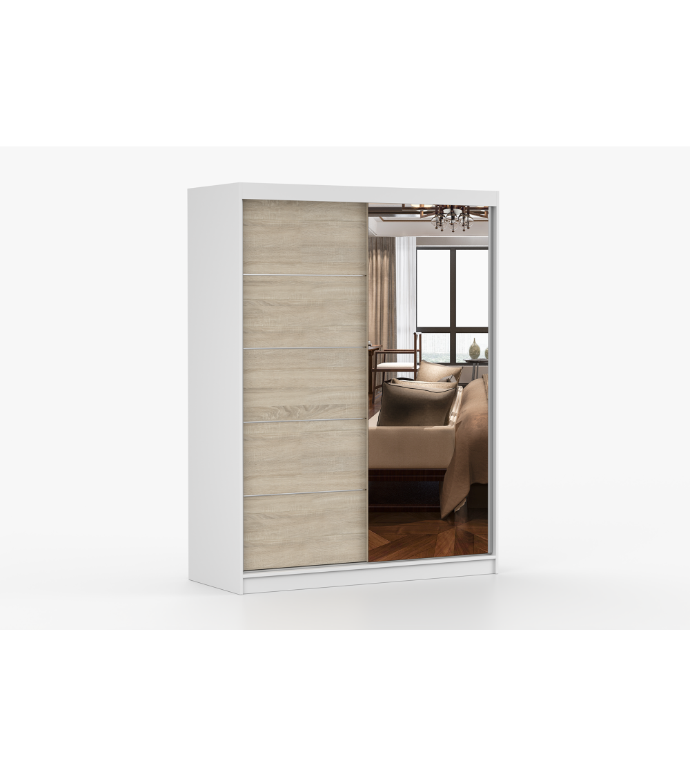 Armoire Vaiana 150 cm avec miroir