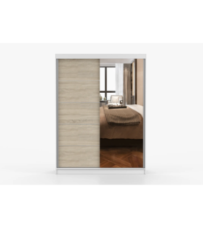 Armoire Vaiana 150 cm avec miroir