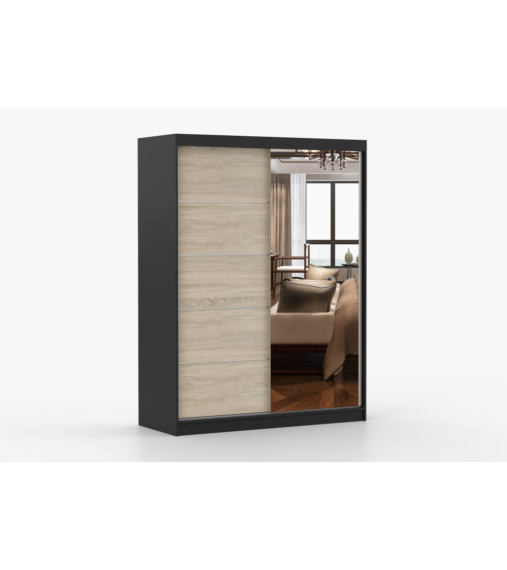 Armoire Vaiana 150 cm avec miroir