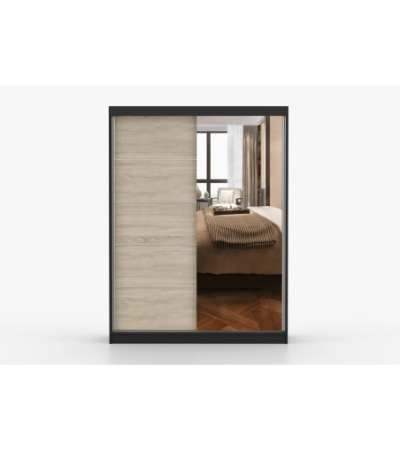 Armoire Vaiana 150 cm avec miroir