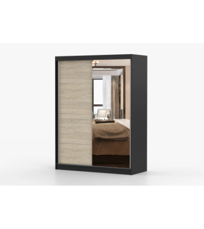 Armoire Vaiana 150 cm avec miroir