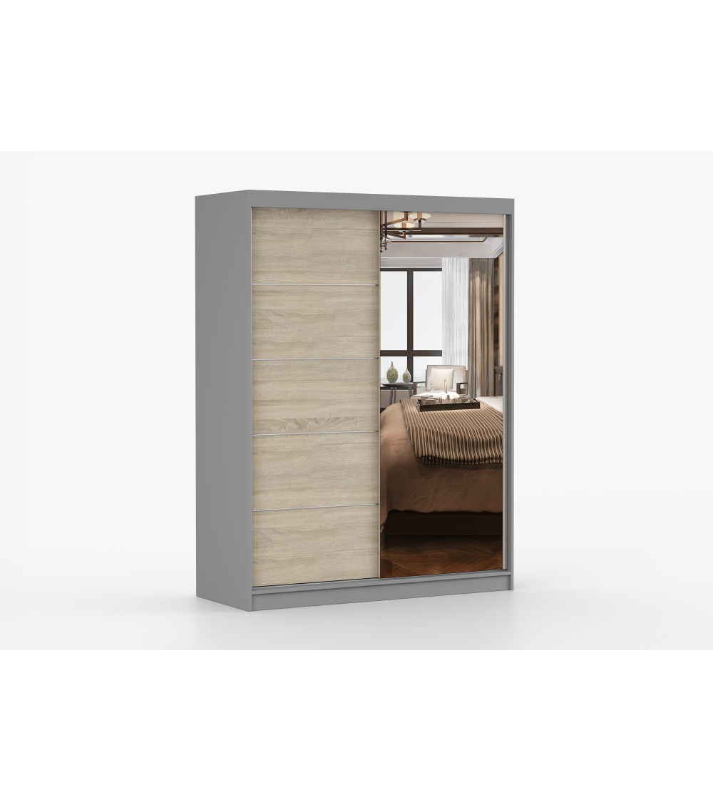 Armoire Vaiana 150 cm avec miroir