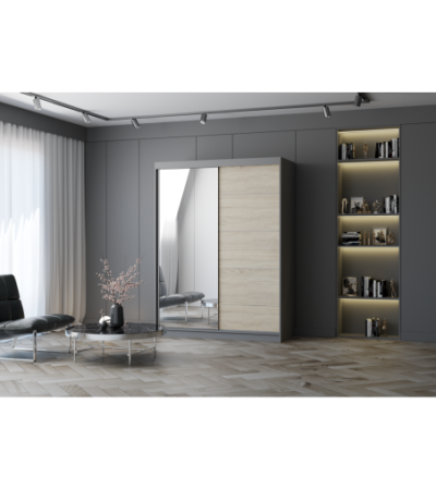 Armoire Vaiana 150 cm avec miroir