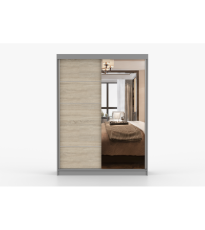 Armoire Vaiana 150 cm avec miroir