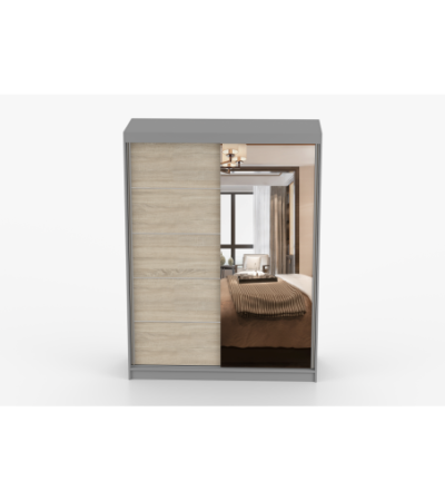 Armoire Vaiana 150 cm avec miroir