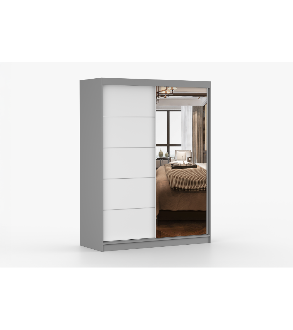 Armoire Vaiana 150 cm avec miroir