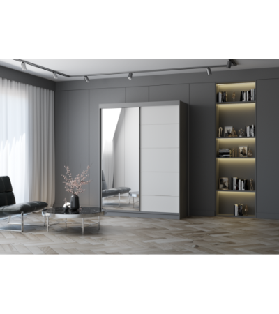 Armoire Vaiana 150 cm avec miroir
