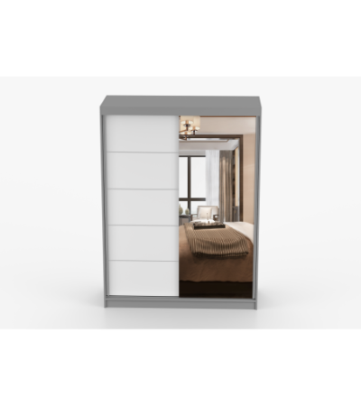 Armoire Vaiana 150 cm avec miroir