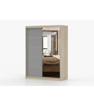Armoire Vaiana 150 cm avec miroir
