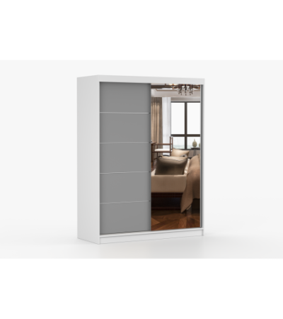 Armoire Vaiana 150 cm avec miroir
