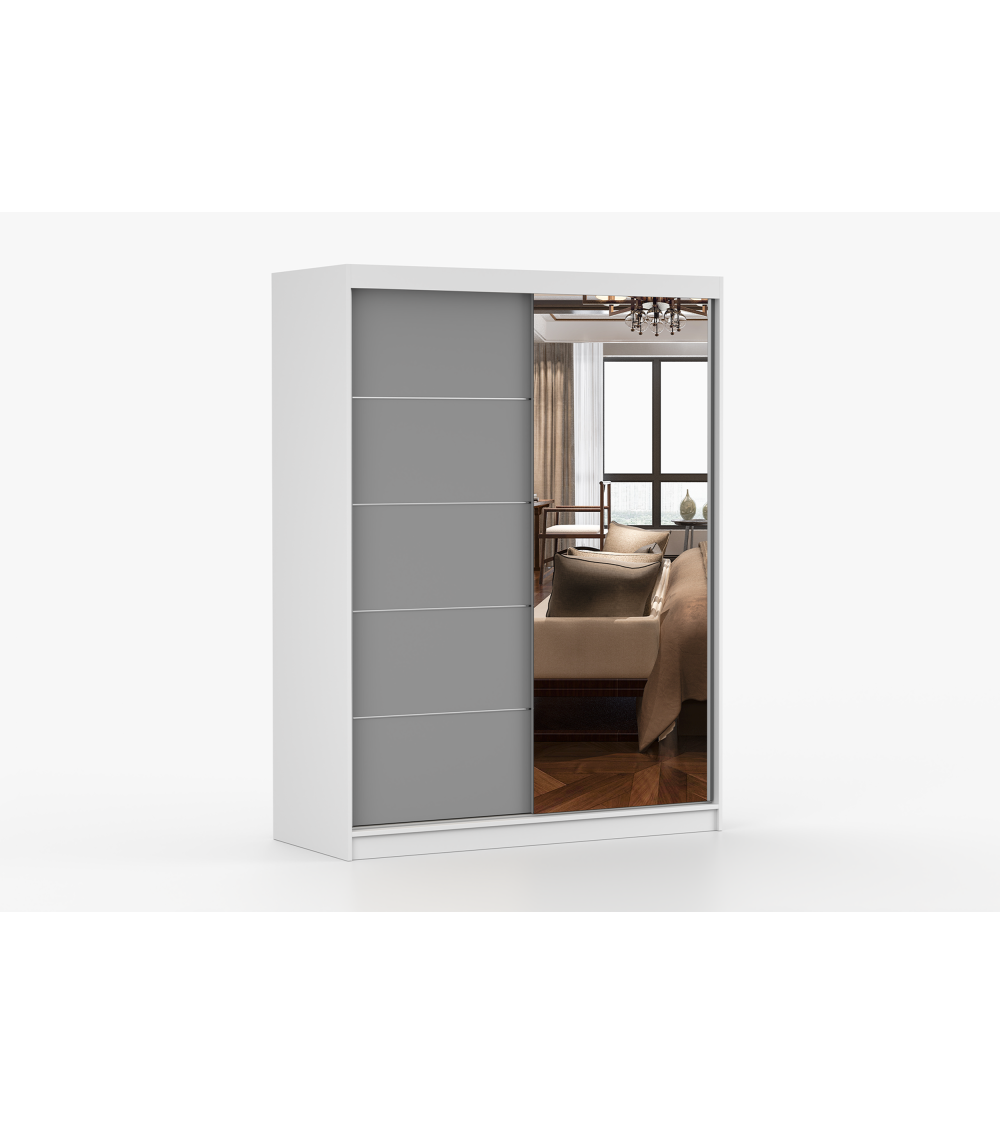 Armoire Vaiana 150 cm avec miroir