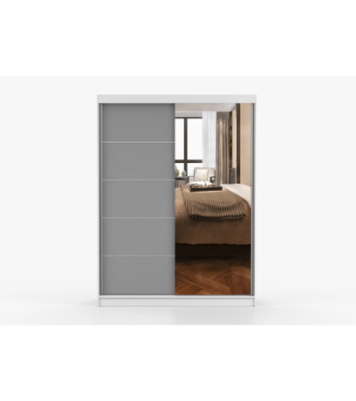 Armoire Vaiana 150 cm avec miroir