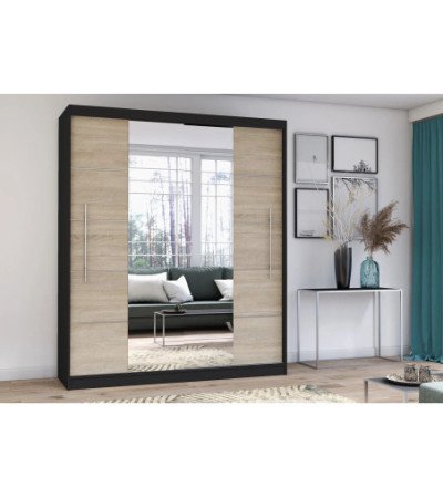 Armoire Orelia 203 cm avec miroir