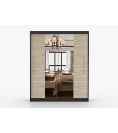 Armoire Orelia 203 cm avec miroir
