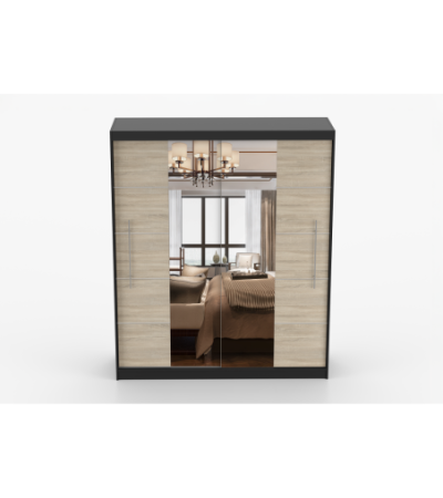 Armoire Orelia 203 cm avec miroir