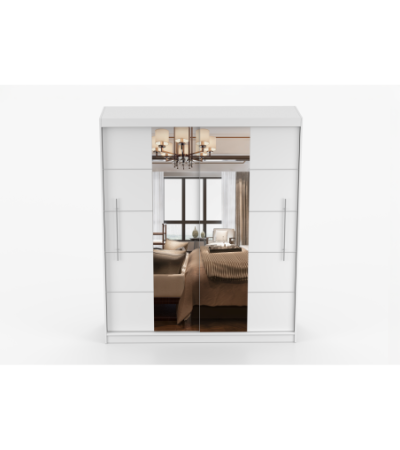 Armoire Orelia 203 cm avec miroir