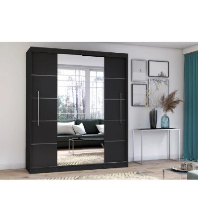 Armoire Orelia 203 cm avec miroir