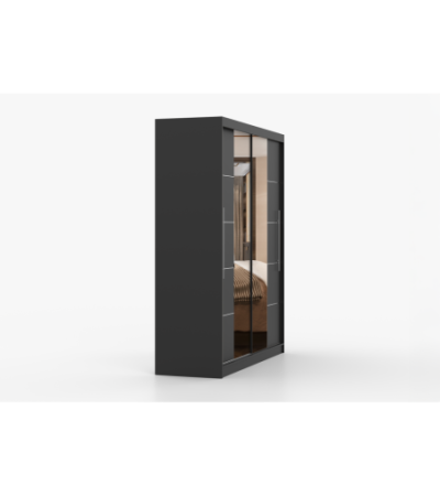 Armoire Orelia 203 cm avec miroir
